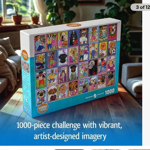 Jigsaw Puzzle Dandy Dogs 1000 Piece - Picture 3 of 10